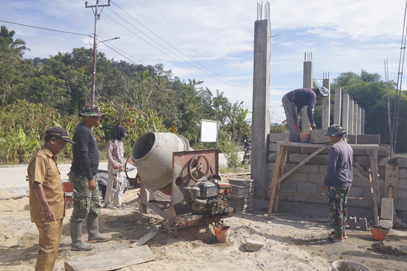 Pembangunan Gedung Koperasi Desa Merah Putih (KDMP) Puroo Terus Berjalan
